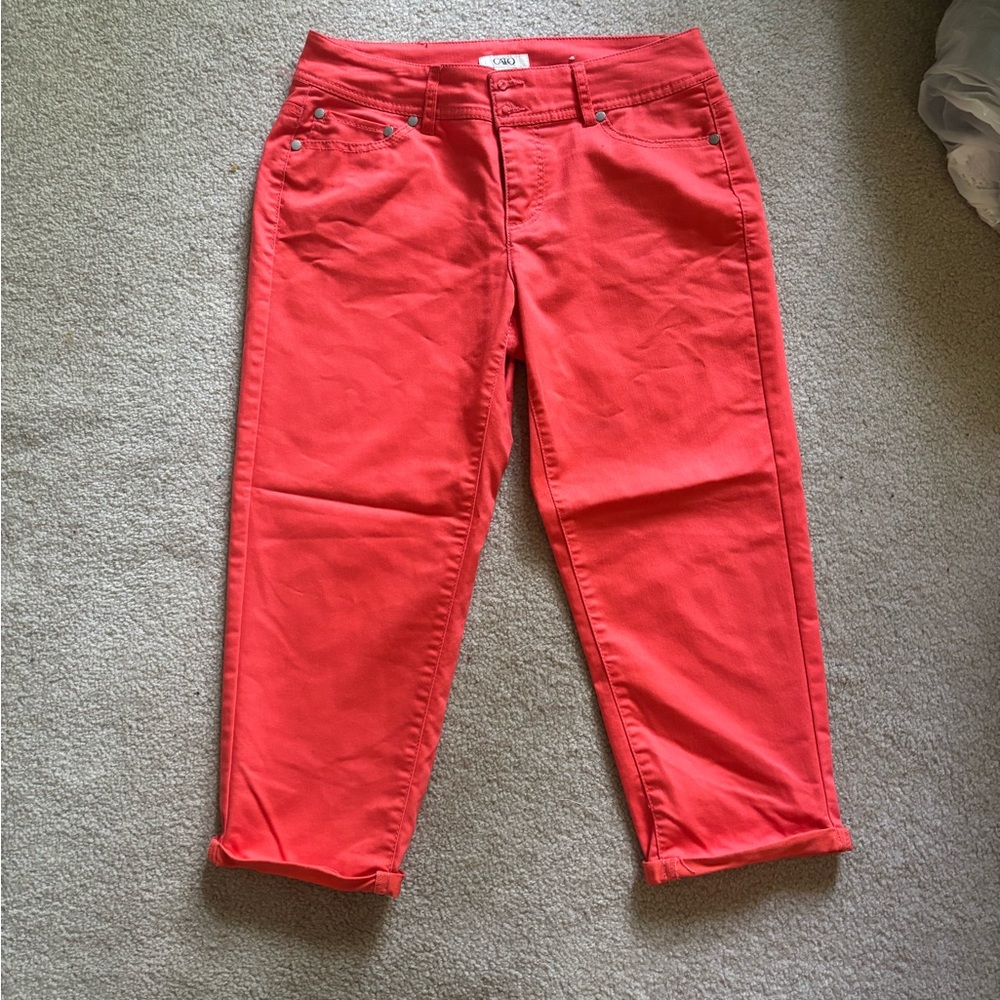 Cato Coral Ankle Cropped Jeans